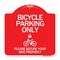 Signmission Bicycle Parking Please Secure Your Bike Properly W/ Cycle & Lock Alum Sign, 18" x 18", RW-1818-24317 A-DES-RW-1818-24317 - alternate 1